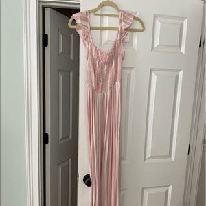 Pink maxi dress